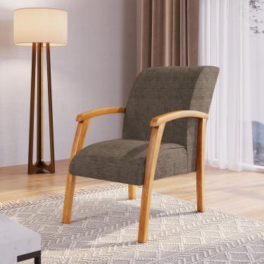 Imagem de Poltrona Elise Bona Vita Móveis Madeirado/marrom