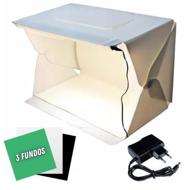 Imagem de Estúdio Fotográfico Portátil P/ Tirar Fotos De Produtos Médios Evobox Plus