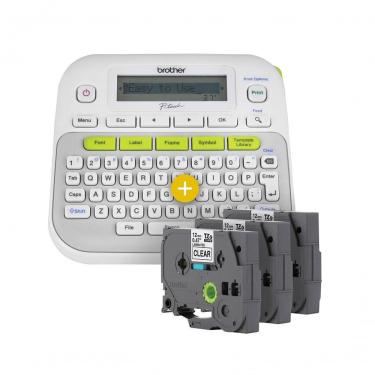 Imagem de Rotulador Brother Eletronico Portatil Com Fita - Ptd210Bp