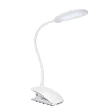 Imagem de Luminaria De Mesa Led Touch Articulavel Para Escritorio Leitura Com 3 Niveis De Luz Com Clip Garra