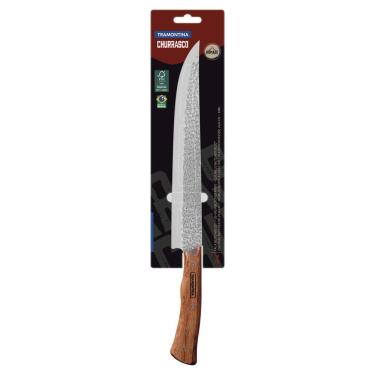 Imagem de Faca Butcher Tramontina Nômade Com Lâmina Em Aço Inox E Cabo De Madeira 10 Polegada