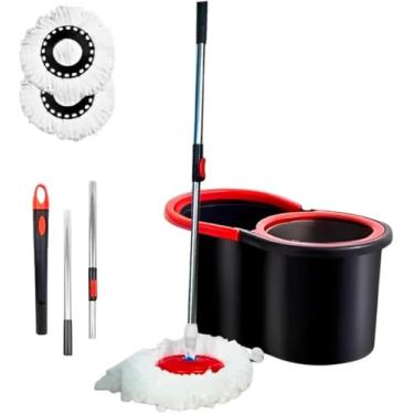 Imagem de Mop Balde Com Esfregão Giratório 180 Graus Limpeza 13 Litros