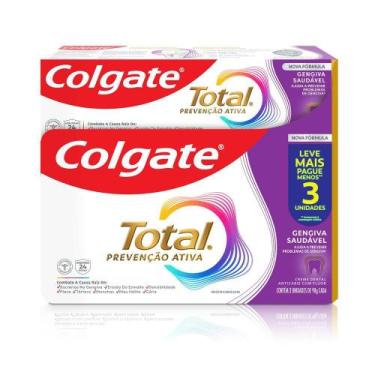Imagem de Creme Dental Colgate Total Gengiva Reforçada 3un de 90g
