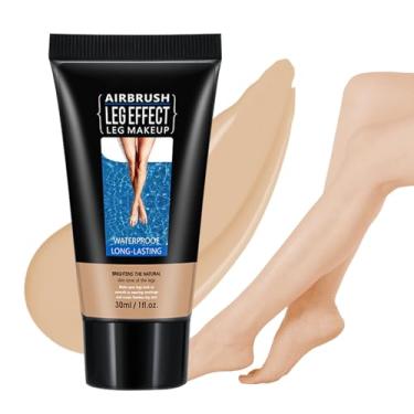 Imagem de WALULAN Maquiagem Para Pernas À Prova D'Água, Suaves, Desbota A Cor Da Pele E Cobre Cicatrizes De Corpo Com Eficácia, Base Corporal Longa Duração, Creme Beleza Uniforme