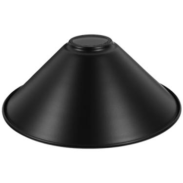 Imagem de jojofuny Abajur De Ferro Vintage, Capa Preta Para Luminária Pendente, Industrial Suspensa Casa, Bar, Escritório, Cúpula 8,46", Sala Estar, Decoração Quarto
