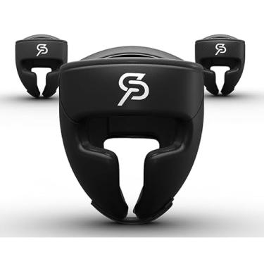 Imagem de SAEEPABUL Capacete De Boxe, Protetor Cabeça Para Crianças E Adultos, Adequado Todas As Idades, Treinamento Mma Kickboxing, Artes Marciais Karatê, Taekwondo Muay Thai, Preto