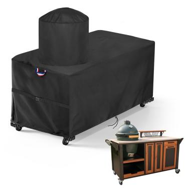 Imagem de Topcover Capa Para Grelha Big Egg, Impermeável De 60" Mesa Com Grelha, Churrasqueira Ao Ar Livre - Lx 30" Wh