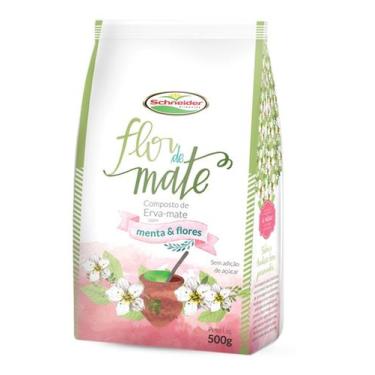 Imagem de Erva Mate Chimarrão SCHNEIDER FLOR DE MATE Menta 500g