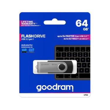 Imagem de Pen Drive UTS3 Preto USB 3.0 64GB GOODRAM
