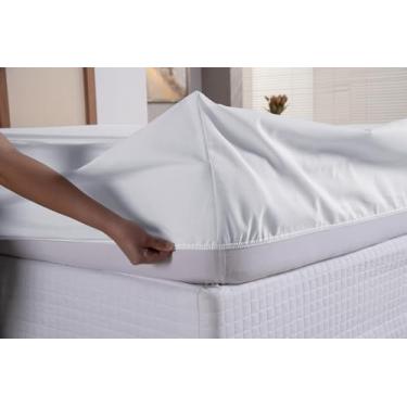 Imagem de Lençol Avulso Com Elástico 400 Fios Toque Macio Varios Tamanhos Solteiro - Casal - Queen - King (Branco, King)