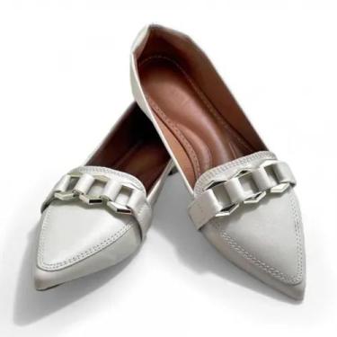 Imagem de Sapatilha Feminina Bico Fino Branca