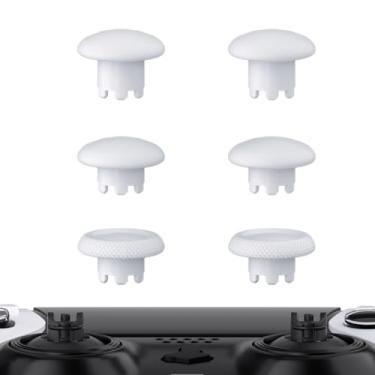 Imagem de eXtremeRate Controles Analógicos Intercambiáveis Robot White Para Controle Ps5 Edge, Tampas De Joystick Analógico Personalizadas - E Base Não Inclusa