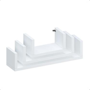 Imagem de Kit 3 Prateleiras Multiuso Escritório Para Decoração Nicho Livros