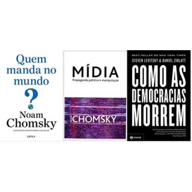Imagem de KIT 3 LIVROS Quem manda no mundo + Mídia Política propaganda e manipul
