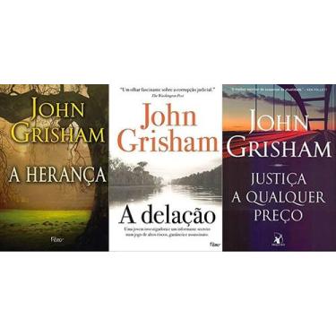 Imagem de KIT 3 LIVROS John Grisham Herança + A delação + Justiça a qualquer pre