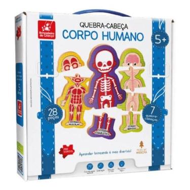 Imagem de Quebra-Cabeça Corpo Humano 28 PÇ Brincadeira de Criança 2006
