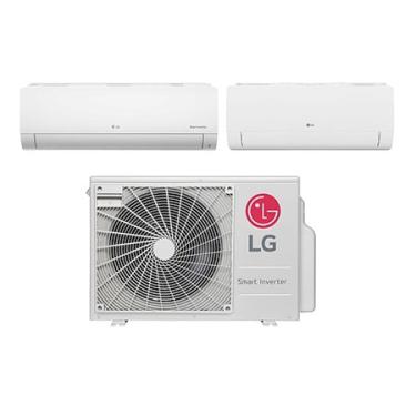 Imagem de Ar condicionado Multi Split Inverter 2 ambientes (Hiwall 1X 9.000BTUS, 1X18.000BTUS) Quente/Frio WiFi integrado - E2Q2112.OBS