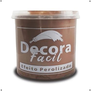 Imagem de Cimento Queimado Com Efeito Perolizado Decora Fácil 1kg - Marca, Gold 
