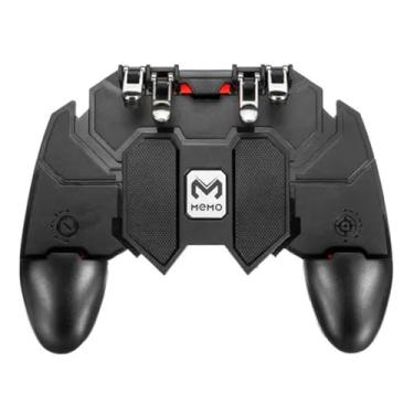 Imagem de Controle Gamepad Memo AK-66, 4 Gatilhos para Celular, Compatível com PUBG e Free Fire, Ajustável 4,7-6,5 Polegadas