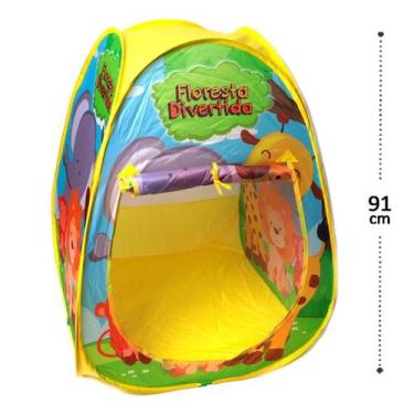 Imagem de Barraca Infantil 91x72cm Floresta Divertida - Tudo em Caixa - Genérico