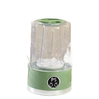 Imagem de Mini Máquina de Lavar Portátil Dobrável - Tanquinho Compacto com Centrífuga para Viagens e Ambientes Pequenos(verde)