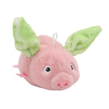 Imagem de Ｂｅｓｇａ Brinquedo eletrônico para gatos, porquinho, com som divertido, desenho animado, enriquecimento de brinquedos para viagens, exercícios, caça e