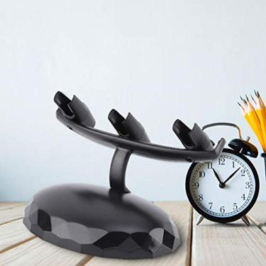 Imagem de Zerodis Plástico Airbrush Push Brush Stand Compact Storage Leve para Três Artistas de Canetas Aeróbulos