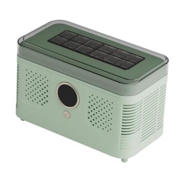 Imagem de WeiLaiKeQi Mini máquina de gelo, aparelho de congelamento de, compacto, rápido, com clipe de gelo, máquina de fazer gelo para churrasqueira, bar, Verde