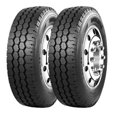 Imagem de Kit 2 Pneus Double Star Aro 17,5 235/75R17,5 DSR165 18 Lonas 143/141J 