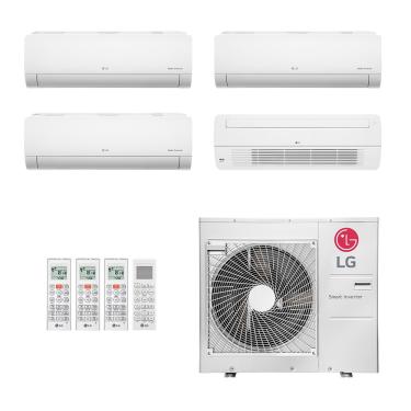 Imagem de Ar-Condicionado Multi Split Inverter LG 48.000 (3x Evap HW 9.000 + 1x Evap Cassete 1 Via 18.000) Quente/Frio 220V