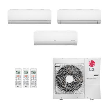 Imagem de Ar-Condicionado Multi Split Inverter LG 21.000 (2x Evap HW 7.000 + 1x Evap HW 12.000) Quente/Frio 220V							