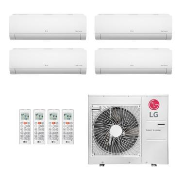 Imagem de Ar-Condicionado Multi Split Inverter LG 48.000 (3x Evap HW 9.000 + 1x Evap HW 24.000) Quente/Frio 220V