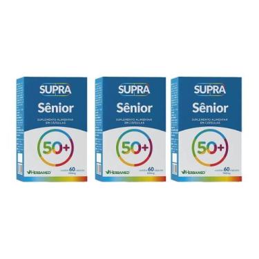 Imagem de Kit 3 Suplemento Supra Sênior 50+ Com 60 Cápsulas - Herbamed