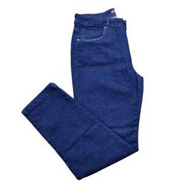 Imagem de Calça Cigarrete Feminina Jeans Elastano Amaciado Bio Polimento Plus Size-Feminino