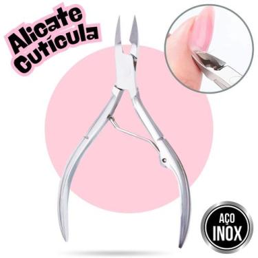 Imagem de Alicate Cutículas e Unhas Profissional Manicure Aço Inox Afiado - PEGW