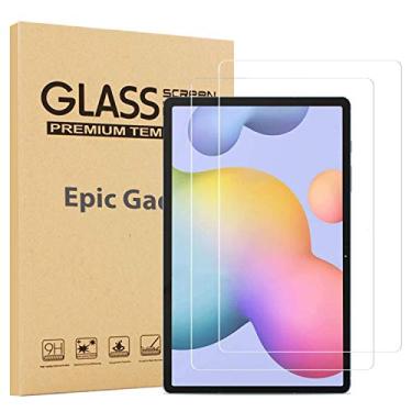 Imagem de [Pacote com 2] Protetor de tela de vidro EpicGadget para Samsung Galaxy Tab S9 Plus 31.5 cm 2023 / Galaxy Tab S8 Plus 31.5 cm 2022 / Galaxy Tab S7 FE 31.5 cm 2021 - Película de vidro temperado/alta