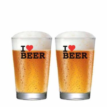 Imagem de Copo de Cerveja de Vidro Caldereta Frases 350ml QE - Ruvolo