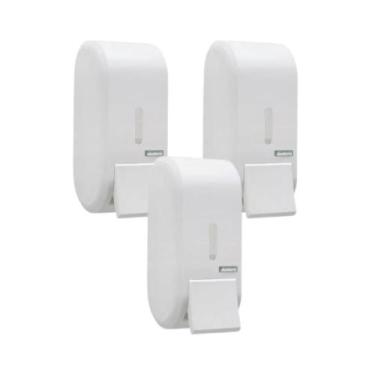 Imagem de Kit 3 Dispenser Sabonete 400ml Álcool Gel Hotelaria Salão Escola Clíni