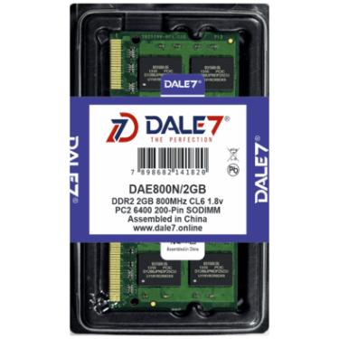 Imagem de Memória Dale7, 2GB, 800Mhz, DDR2, Notebook, 1.8v
