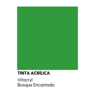 Imagem de Tinta Emborrachada Acetinada Verdes - Vitacryl, Bosque encantado, 3,6 