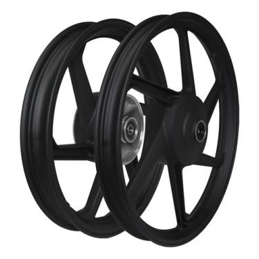 Imagem de Par De Roda Liga Leve 6 Palitos Honda Biz 125 2006 Á 2021