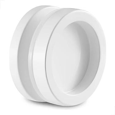 Imagem de Puxador Concha Transpasse P/ Box Portas e Janelas Branco - Tec Vidro