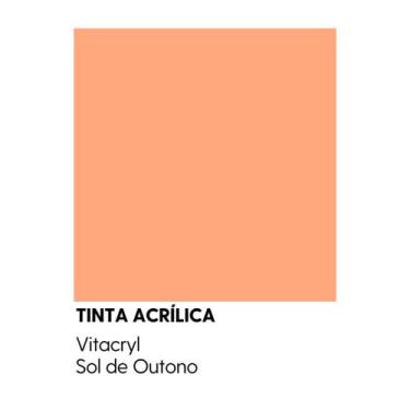 Imagem de Tinta Fosca Premium Laranjas - Vitacryl, Sol de Outono, 3,6 lts