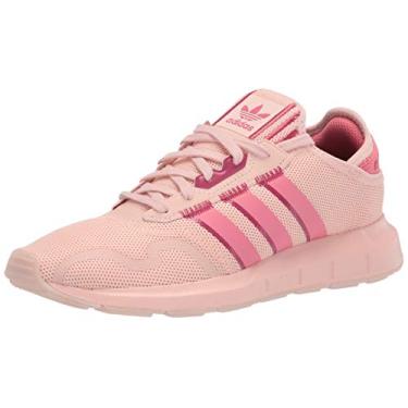 Imagem de adidas Originals Tênis feminino Swift Run X, Rosa vapor/rosa nebuloso/rosa selvagem, 5.5