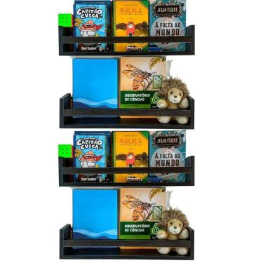 Imagem de Prateleira Colocar Livros Infantis Estante Livreiro Parede