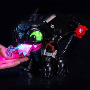Imagem de Kit de luz LED versão LocoLee Touch para Lego 10375 Toothless