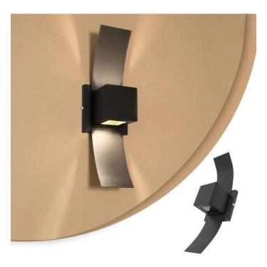 Imagem de Arandela Luminária Box Abas 2 Fachos Externo interno Parede Muro - Mar