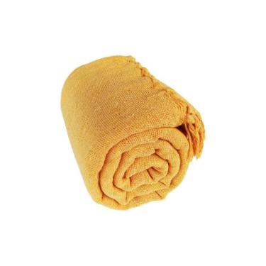Imagem de Manta para Sofá Retrátil Amarelo 2,40 x 1,80 Algodão Luxo - Dona Odett
