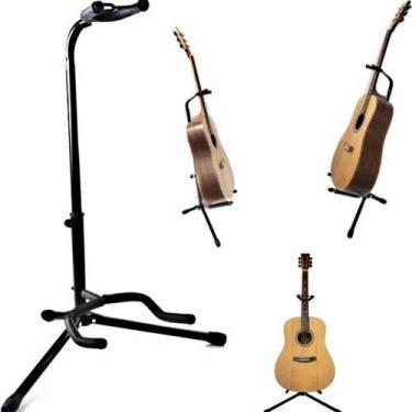 Imagem de Suporte Guitarra Violão Chao Profissional Dobravel Mxt, Preto