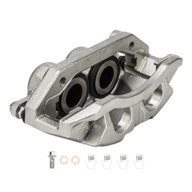 Imagem de PHILTOP Pinça de freio dianteira esquerda 18-P5055 para 2011-2018 1500 dianteiro esquerdo, 2019-2023 1500 Classic dianteiro esquerdo, 2009-2010 Ram 1500 dianteiro esquerdo, 2007-2009 Aspen dianteiro